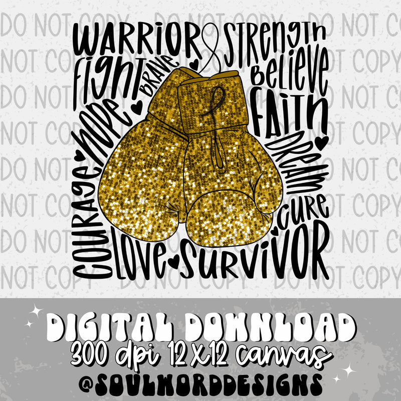 Gold Gloves Sequin - DIGITAL DOWNLOAD