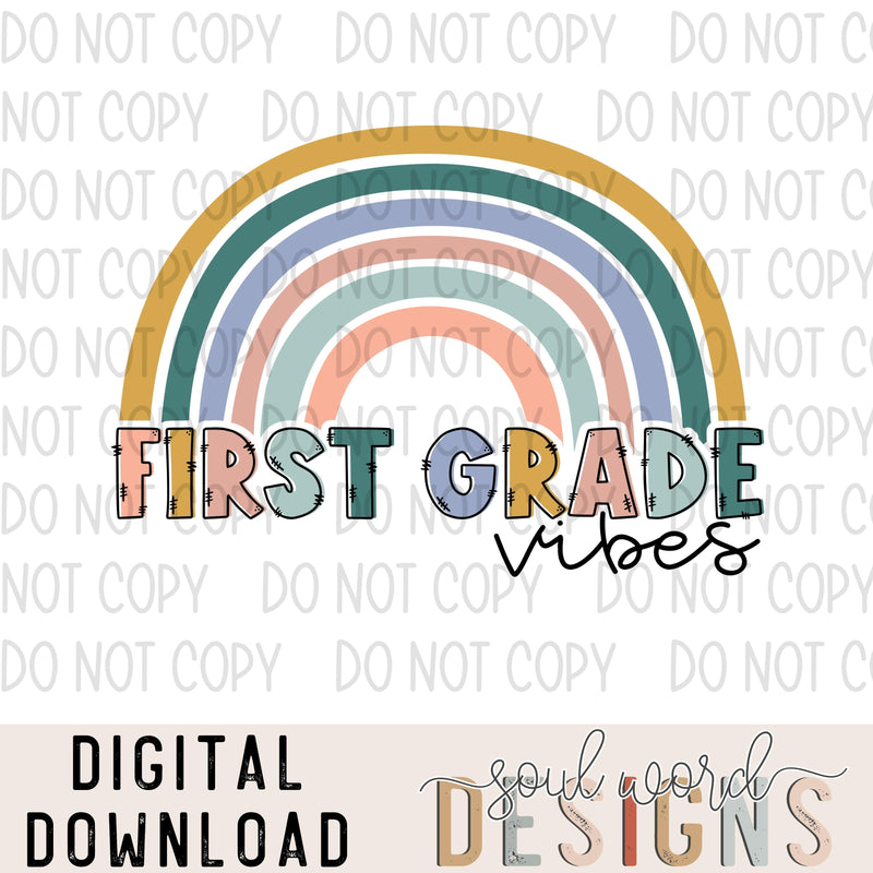 First Grade Vibes Rainbow - DIGITAL DOWNLOAD