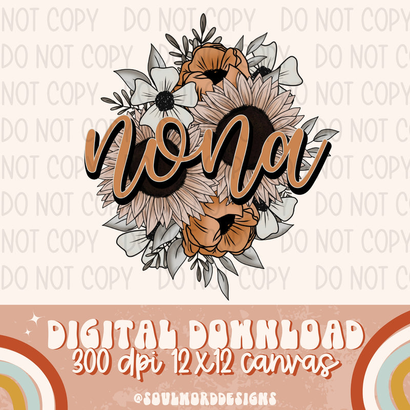 Nona Boho Floral - DIGITAL DOWNLOAD