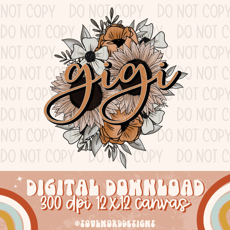 Gigi Boho Floral - DIGITAL DOWNLOAD