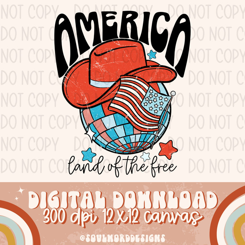 America Land Of The Free - DIGITAL DOWNLOAD