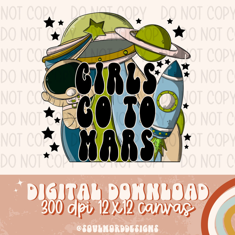 Girls Go To Mars - DIGITAL DOWNLOAD