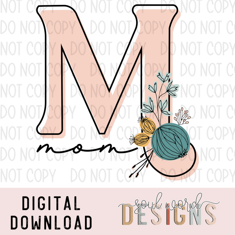 Mom Initial - DIGITAL DOWNLOAD