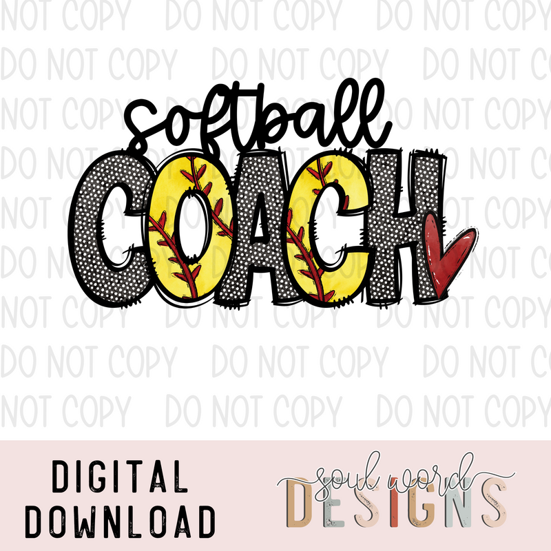 Softball Coach - DIGITAL DOWNLOAD