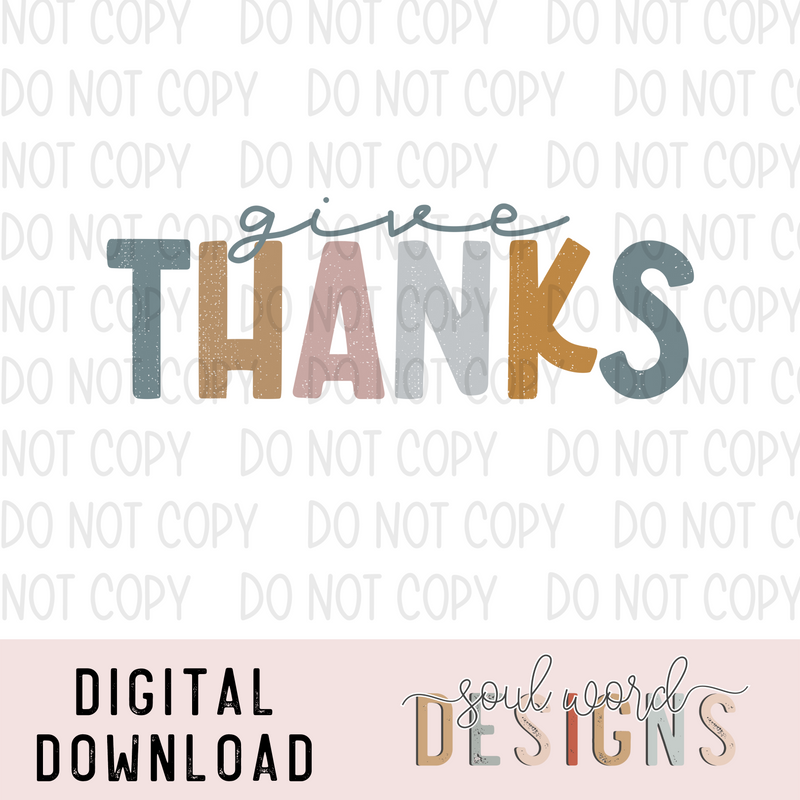 Give Thanks - DIGITAL DOWNLOAD