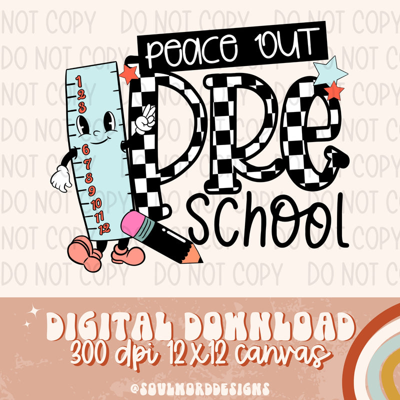 Peace Out Preschool - DIGITAL DOWNLOAD