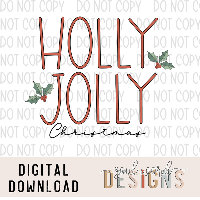 Holly Jolly Christmas - DIGITAL DOWNLOAD