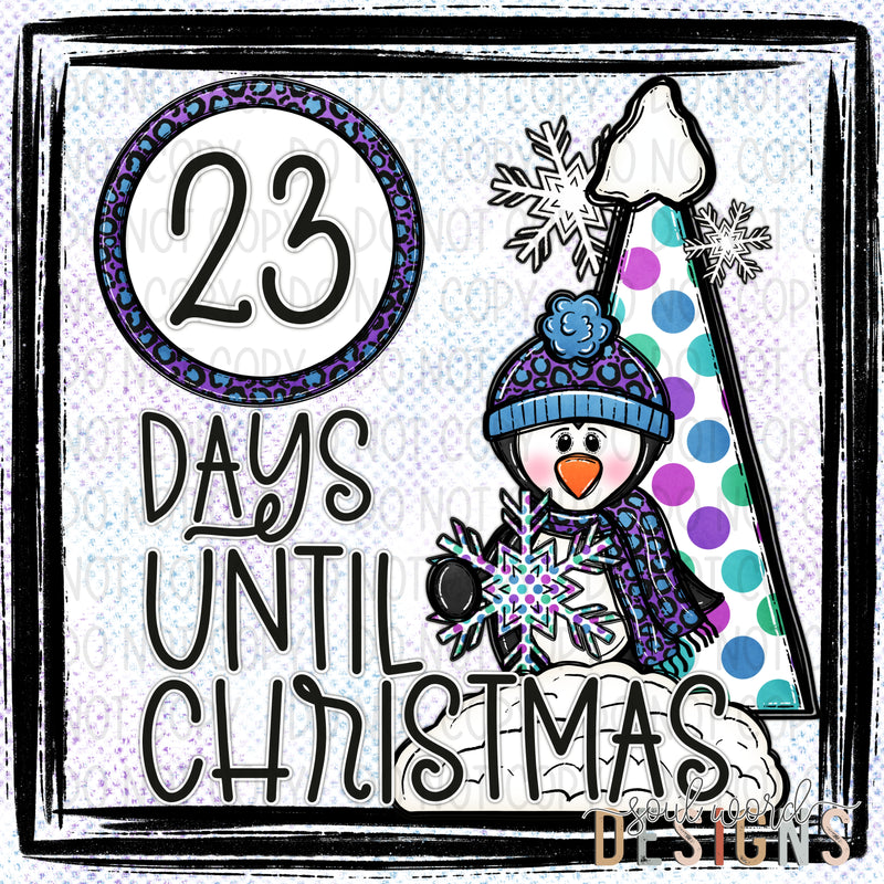 Countdown To Christmas Social Media Post Graphics - DIGITAL DOWNLOAD