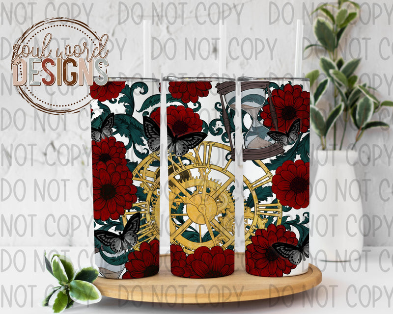 Time Skinny Straight Tumbler Design - DIGITAL DOWNLOAD