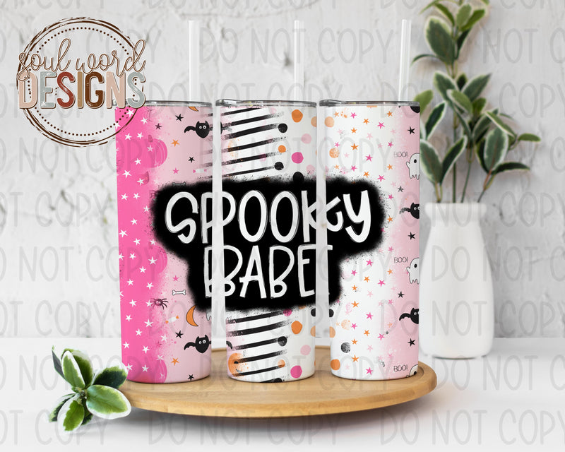 Spooky Babe Skinny Straight Tumbler Design - DIGITAL DOWNLOAD