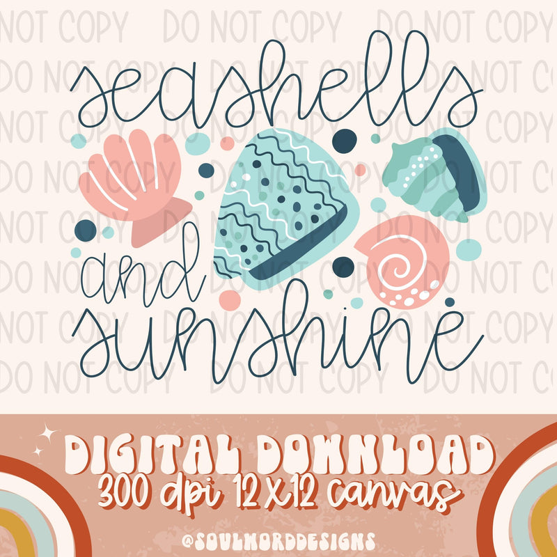 Seashells and Sunshine - DIGITAL DOWNLOAD