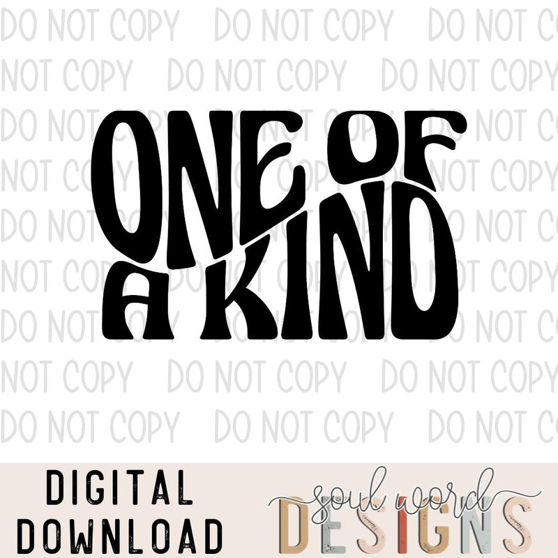 One Of A Kind - DIGITAL DOWNLOAD