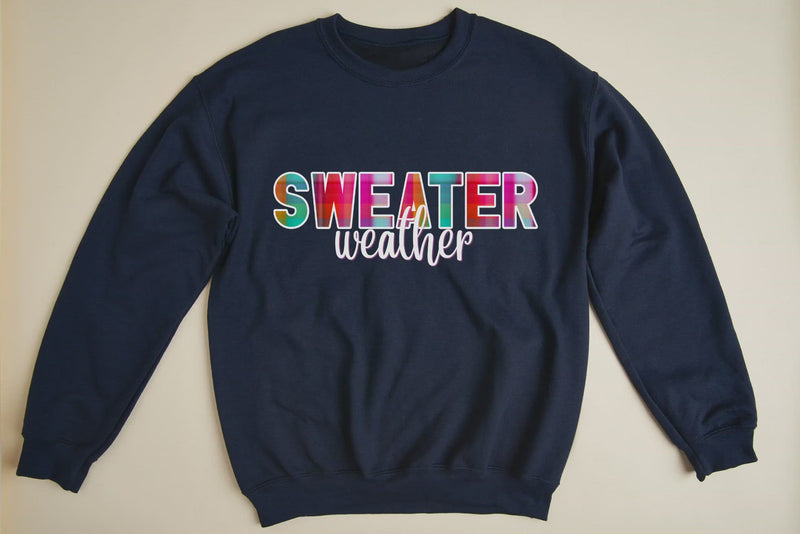 Sweater Weather Plaid Tee Design - DIGITAL DOWNLOAD