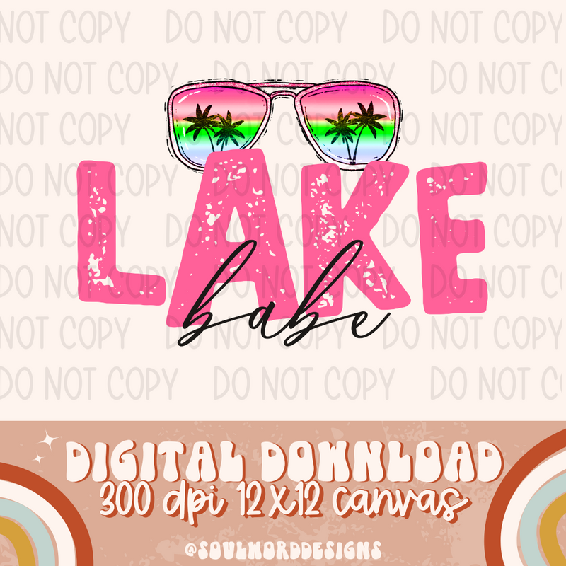 Lake Babe Sunglasses - DIGITAL DOWNLOAD