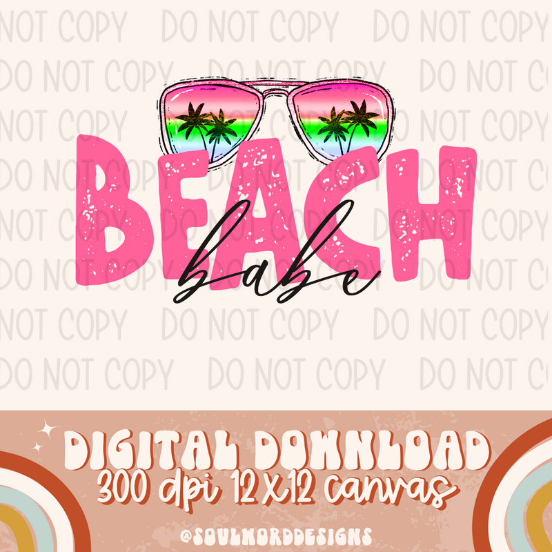 Beach Babe Sunglasses - DIGITAL DOWNLOAD