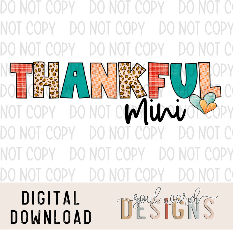 Thankful Mini Fall Colors - DIGITAL DOWNLOAD