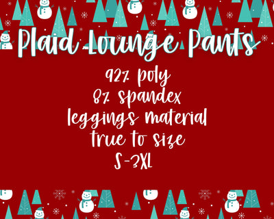 Plaid Lounge Pants