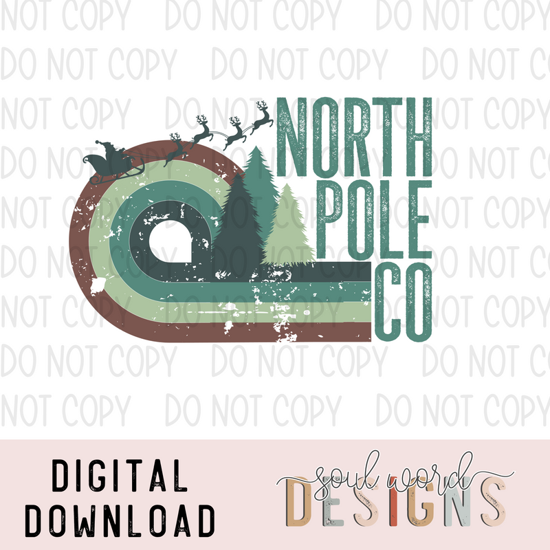 Retro North Pole Co - DIGITAL DOWNLOAD