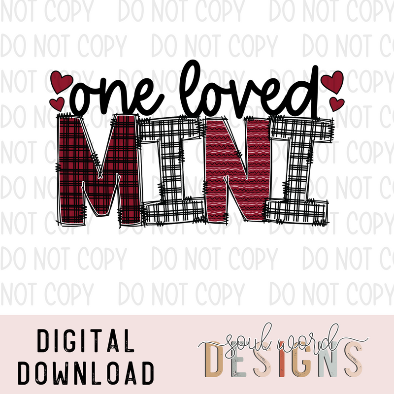 One Loved Mini Red - DIGITAL DOWNLOAD