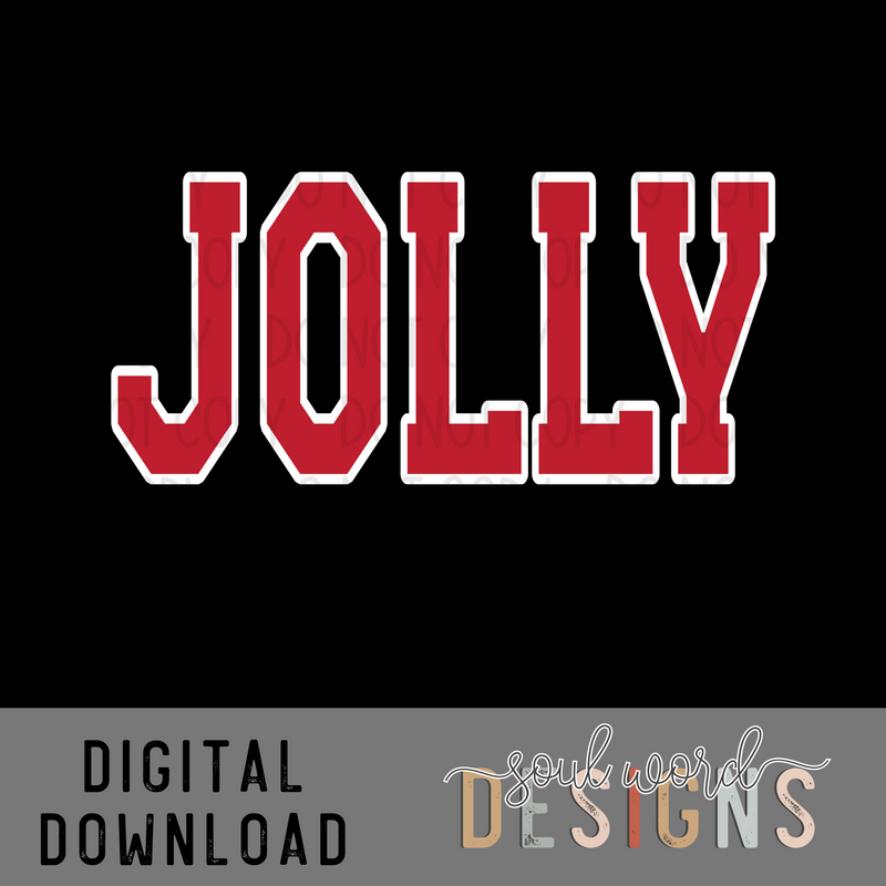 Jolly Block Letter - DIGITAL DOWNLOAD