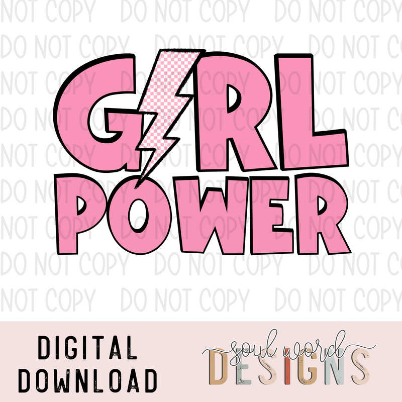 Girl Power Bolt - DIGITAL DOWNLOAD