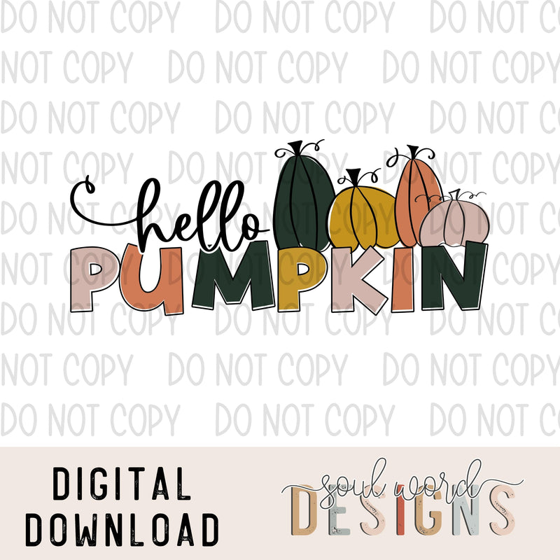 Hello Pumpkin - DIGITAL DOWNLOAD