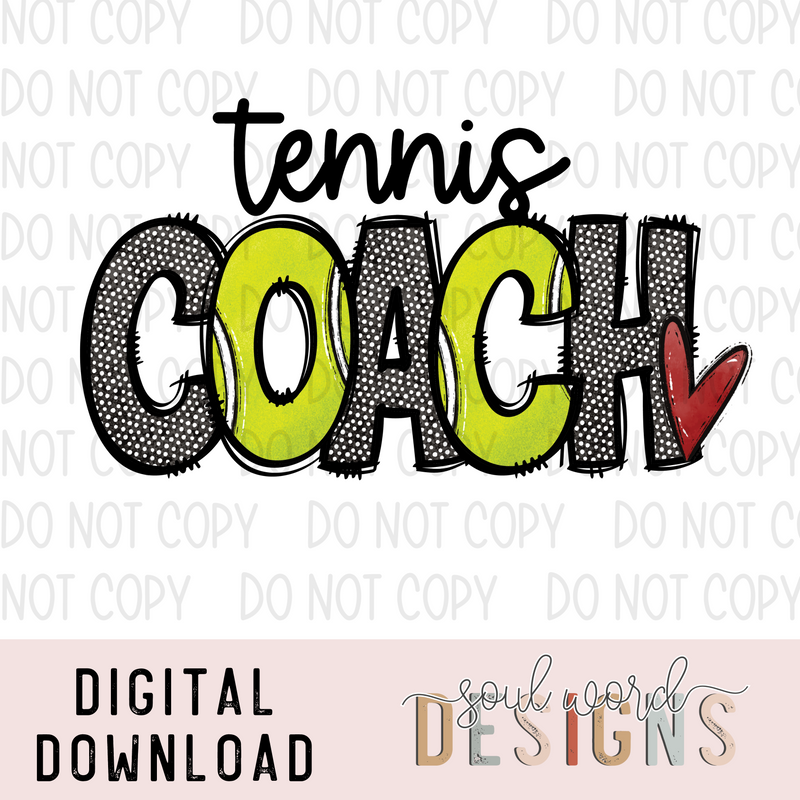 Tennis Coach - DIGITAL DOWNLOAD