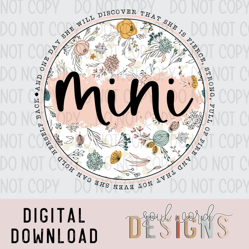 Mini One Day She Will Discover - DIGITAL DOWNLOAD