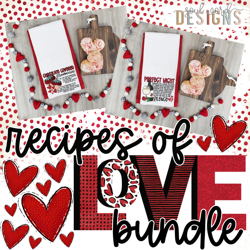 Recipes Of Love Design Bundle - DIGITAL DOWNLOAD