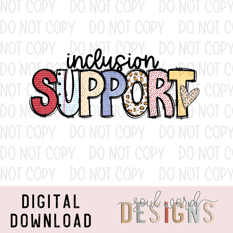 Inclusion Support - DIGITAL DOWNLOAD