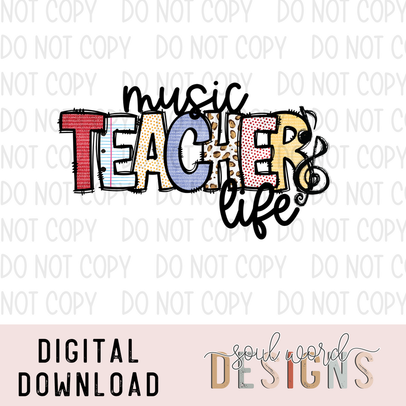 Music Teacher Life - DIGITAL DOWNLOAD