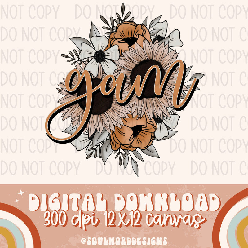 Gam Boho Floral - DIGITAL DOWNLOAD