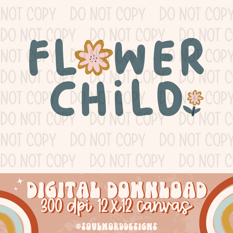 Flower Child Whimsical - DIGITAL DOWNLOAD