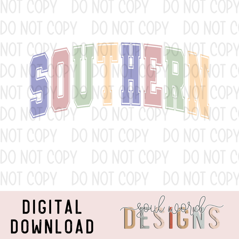 Southern Pastels - DIGITAL DOWNLOAD