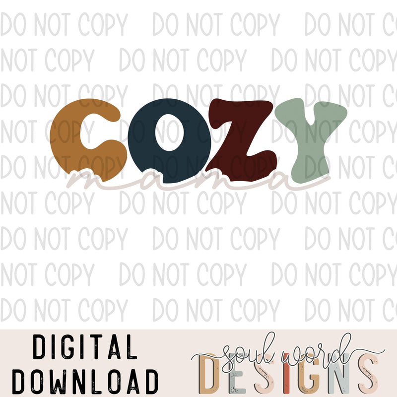 Cozy Mama Fall Colors- DIGITAL DOWNLOAD